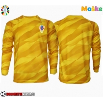 Moške Nogometnih dresov Hrvaška Vratar Domači EP 2024 Dolgi rokavi